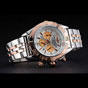 Breitling Chronomat White Dial Rose Gold Bezel Subdials Stainless Steel Two Tone Bracelet BL5721 - thumb-3