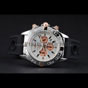 Breitling Chronomat Rose-Gold Highlight Ribbed Black Rubber Strap White Dial BL5727 - thumb-2