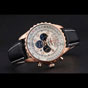 Breitling Navitimer Rosegold Bezek Leather Strap White Dial BL5757 - thumb-2