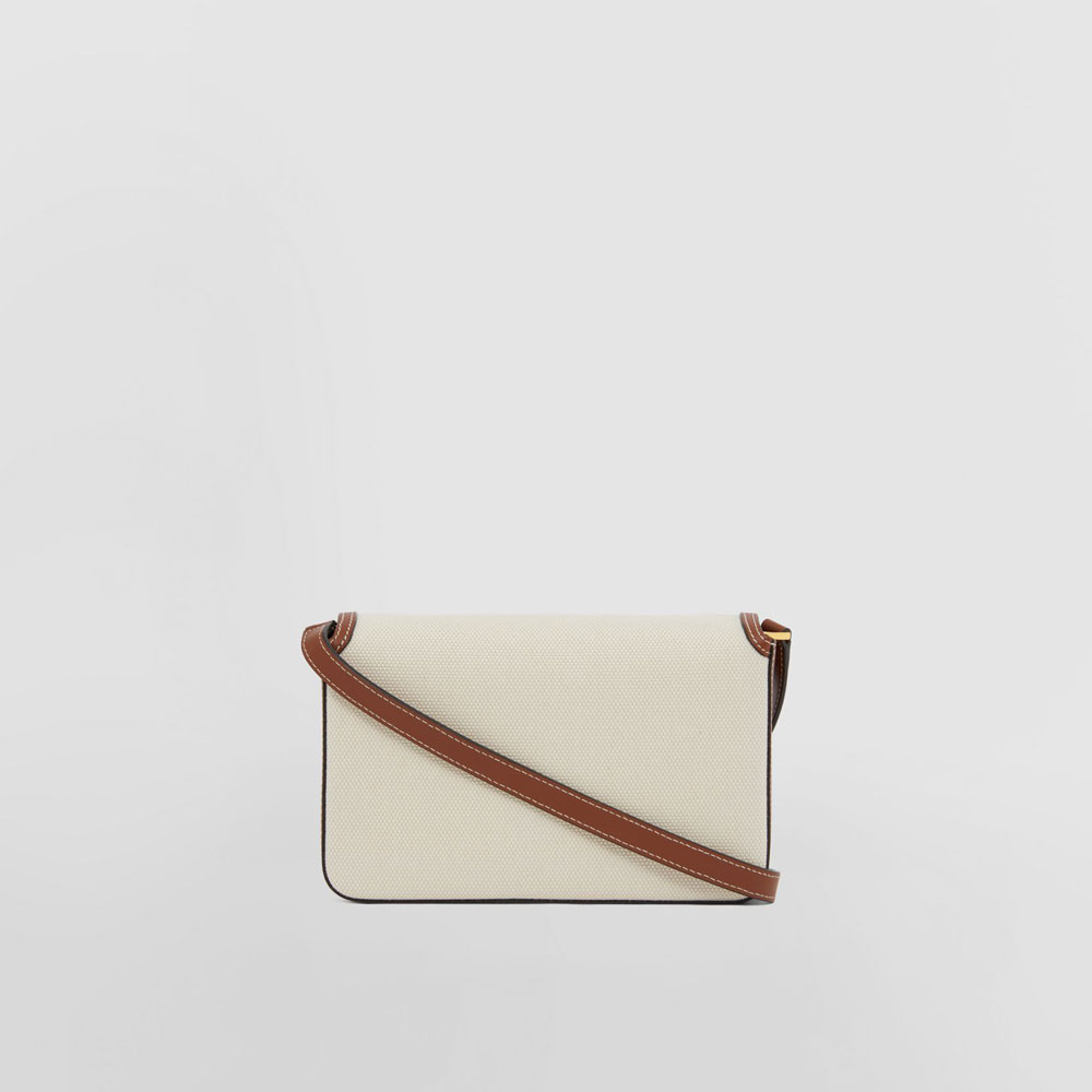 Burberry Horseferry Print Canvas and Leather Mini Note Bag 80552201 - Photo-4