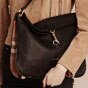 Burberry Grainy Leather and House Check Shoulder Bag Black 40203991 - thumb-3