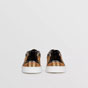 Burberry Vintage Check and Leather Sneakers in Antique Yellow 40737101 - thumb-2