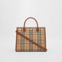 Burberry Small Vintage Check Two handle Title Bag 80252741 - thumb-3