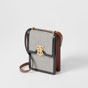 Burberry Cotton Canvas and Two-tone Leather Robin Bag 80318591 - thumb-2