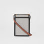 Burberry Cotton Canvas and Two-tone Leather Robin Bag 80318591 - thumb-4
