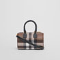 Burberry Check and Leather Mini Bowling Bag 80534961 - thumb-4