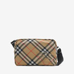 Burberry Check Crossbody Bag in Sand Nylon 80913201