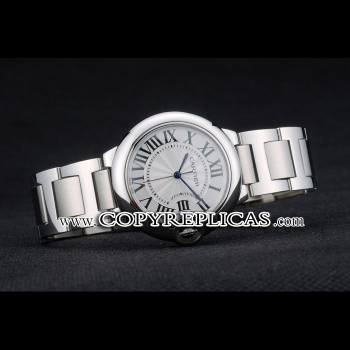 Cartier Ballon Bleu 38mm White Dial Stainless Steel Case Two Tone Silver Bracelet CTR5868 - Photo-2