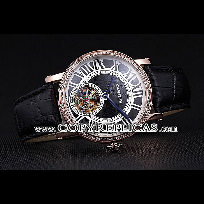 Cartier Rotonde Flying Tourbillon Diamonds Black Dial CTR5997 - Photo-2