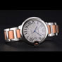 Swiss Cartier Ballon Bleu 42mm Silver Dial Stainless Steel Two Tone Rose Gold Bracelet CTR5893 - thumb-2