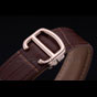Swiss Cartier Ballon Bleu de Cartier White Dial Gold Case Brown Leather Bracelet CTR5910 - thumb-3