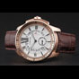 Cartier Calibre De Cartier Small Seconds White Dial Rose Gold Case Brown Leather Strap CTR5930 - thumb-2