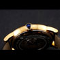 Swiss Cartier Rotonde Annual Calendar White Dial Gold Case Black Leather Strap CTR6003 - thumb-3