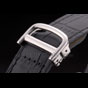 Cartier Tank Anglaise 36mm White Dial Stainless Steel Case Black Leather Bracelet CTR6087 - thumb-3