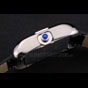 Cartier Tank Anglaise 36mm White Dial Stainless Steel Case Black Leather Bracelet CTR6087 - thumb-4