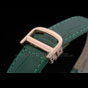 Cartier Tank Anglaise 30mm White Dial Gold Case Green Leather Bracelet CTR6106 - thumb-3