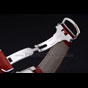 Cartier Tank MC Stainless Steel Diamond Case White Dial Red Leather Strap CTR6123 - thumb-4