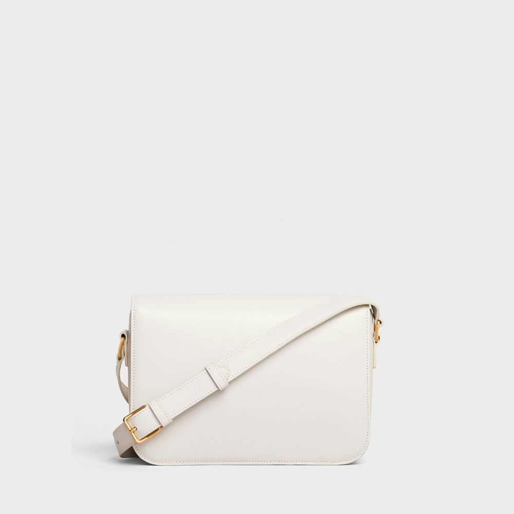 Celine Medium Triomphe Bag in Shiny Calfskin 187363BF4 01BC - Photo-2