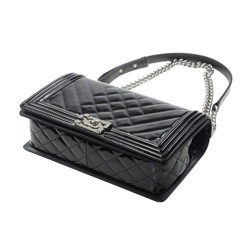 Boy Chanel Flap Bag Patent A90192 Y06830 94305 - Photo-4