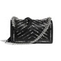 Calfskin Pearls Silver Tone Black BOY Chanel bag A67086 B01886 94305 - thumb-2