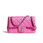 Chanel Lambskin Neon Pink Mini Flap Bag A69900 B05640 NC421