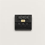 Chanel Boy chanel small flap wallet in black A80734 B01490 94305