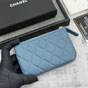 Chanel Classic mini pouch in Blue Caviar Gold A82365 Y01480 N0901 - thumb-2