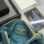 Chanel Classic mini pouch in Dark Turquoise Green Caviar A82365 Y01480 NA104 - thumb-5