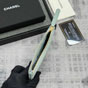 Chanel Classic mini pouch in Light Green Caviar A82365 Y01480 NM369 - thumb-4