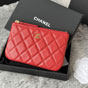 Chanel Classic mini pouch in Red Caviar Gold A82365 Y01480 NQ339 - thumb-2