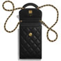 Chanel Grained Shiny Calfskin Phone Holder with Chain AP1262 B02301 94305 - thumb-3