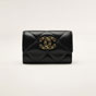 Chanel 19 flap card holder in black AP1790 B04852 94305 - thumb-2