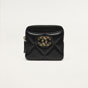 Chanel 19 zipped coin purse in black AP2086 B04852 94305 - thumb-2