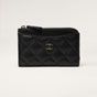 Chanel Classic zipped card holder in black AP3179 B10583 C3906 - thumb-2