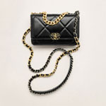 Chanel 19 wallet on chain in black AP3267 B04852 94305
