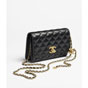 Chanel Wallet on chain in black AP3938 B21572 94305 - thumb-2