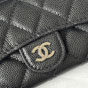 Chanel Classic Card Holder Black Grained Shiny Calfskin AP4096 B10583 94305 - thumb-4