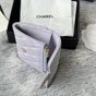 Chanel Classic Card Holder lilac Grained Shiny Calfskin AP4096 B10583 NY559 - thumb-4