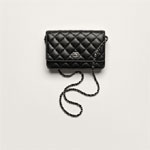Chanel Classic wallet on chain in black AP4241 Y01480 C3906