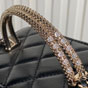 Chanel Long vanity with chain in black AP4842 B21522 94305 - thumb-3