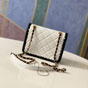 Chanel Mini flap bag Lambskin braided calfskin gold metal AS2495 B23328 U7401 - thumb-4