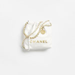 Chanel 22 mini handbag in white AS3980 B19059 10601