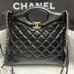 Chanel 31 mini shopping bag Shiny lambskin AS4133 B17598 94305