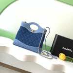 Chanel 31 mini shopping bag Washed denim AS4133 B23555 U7721