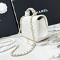 Chanel Matelasse Top Handle Chain Crossbody Shoulder Bag AS4140 in White - thumb-2