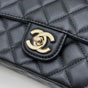 Chanel Top Handle Mini Bijou Flap bag AS4141 Matrasse Black lambskin - thumb-4