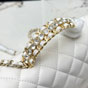 Chanel Top Handle Mini Bijou Flap bag AS4141 Matrasse White lambskin - thumb-4