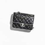 Chanel Flap bag Lambskin in black white AS5150 B19381 NAFJO