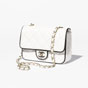 Chanel Mini flap bag in white black AS5151 B19381 NAFJQ - thumb-2