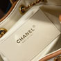 Chanel 25 small handbag Canvas calfskin gold-tone metal AS5293 B24029 U9382 - thumb-5